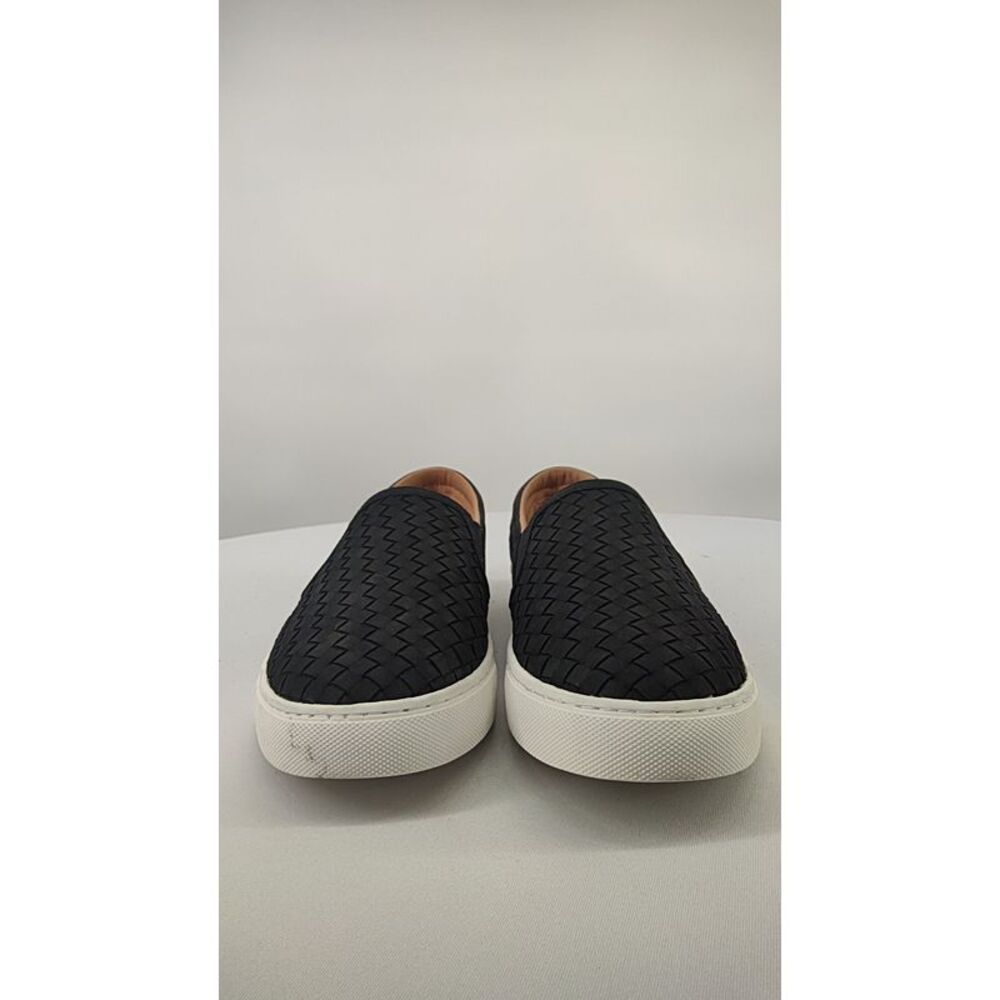 Quince 100% Handwoven Leather Slip On Sneaker Black Shoes 10